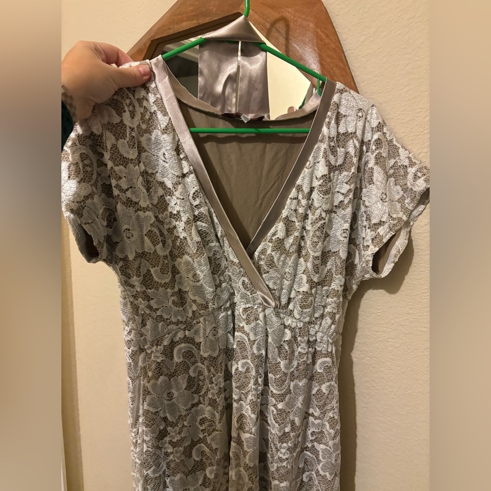 Lace V-Neck Dress